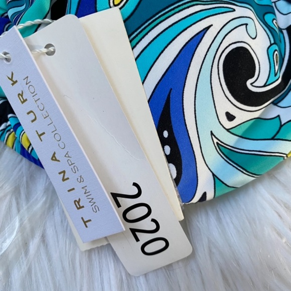 Trina Turk NEW Ipanema Geometric Print Tankini Top - Picture 12 of 12